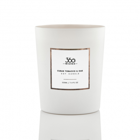 Cuban Tabacco & Oak - Scented Soy Wax Candle