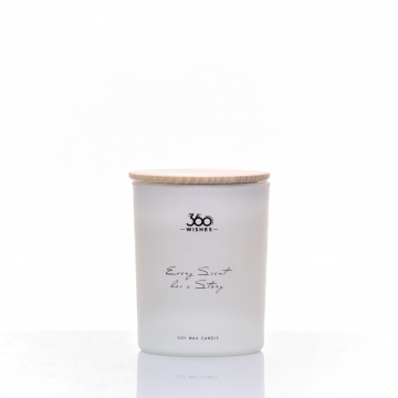 Black Pomegranate - White Scented Soy Wax Candle