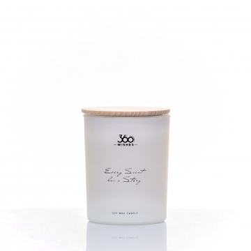 Amber Noir - White Scented Soy Wax Candle